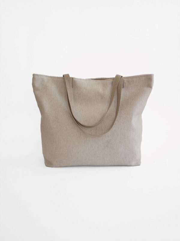Mira off white beach tote bag sustainable linen cotton