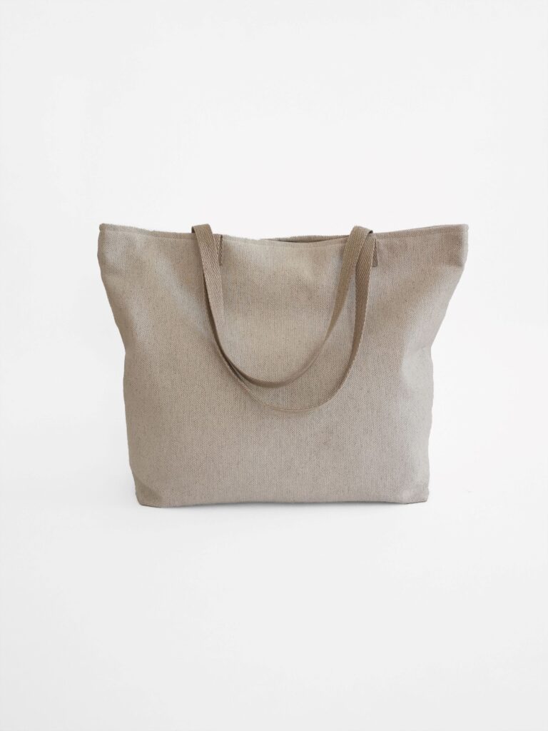 Mira off white beach tote bag sustainable linen cotton